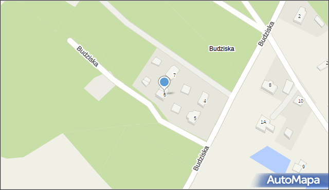 Budziska, Budziska, 6, mapa Budziska