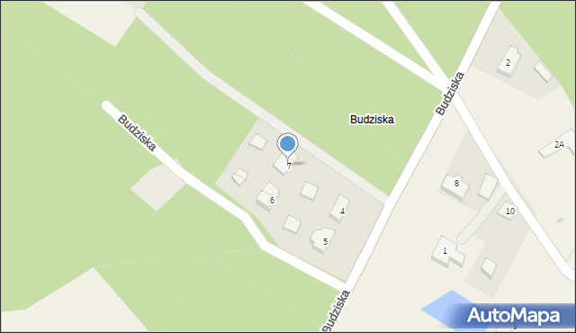 Budziska, Budziska, 7, mapa Budziska