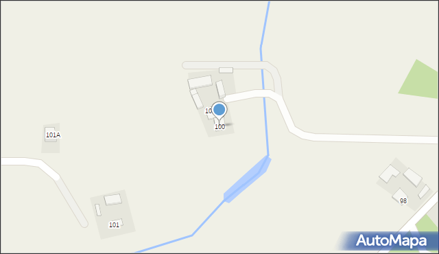 Budziska, Budziska, 100, mapa Budziska