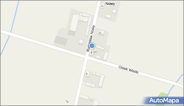 Budzisław Nowy, Budzisław Nowy, 9a, mapa Budzisław Nowy