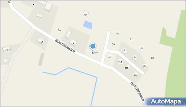 Budziszewice, Budziszewice, 3b, mapa Budziszewice