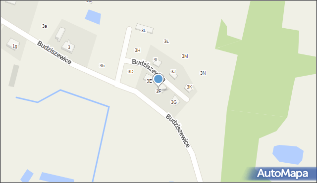 Budziszewice, Budziszewice, 3F, mapa Budziszewice