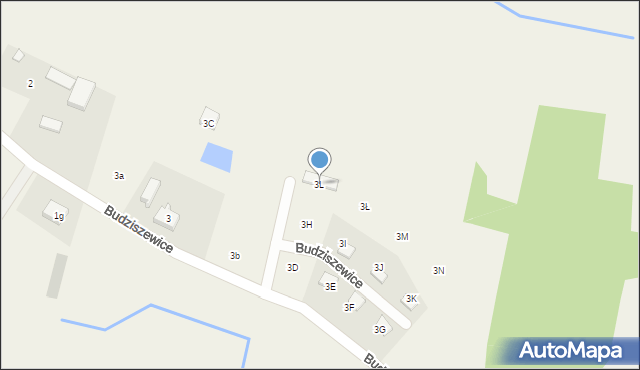 Budziszewice, Budziszewice, 3L, mapa Budziszewice