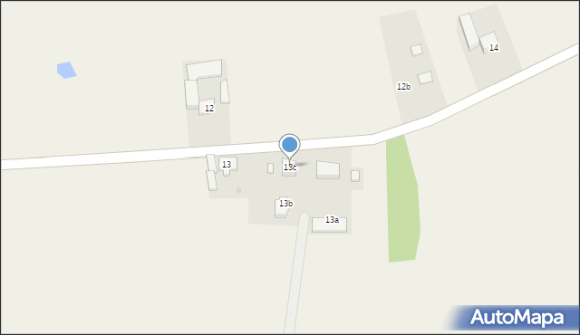 Budziszewko, Budziszewko, 13c, mapa Budziszewko