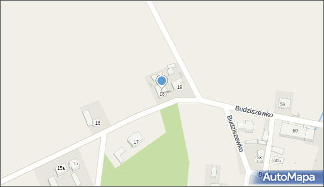 Budziszewko, Budziszewko, 18, mapa Budziszewko