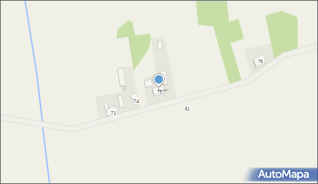 Budziszewko, Budziszewko, 75, mapa Budziszewko