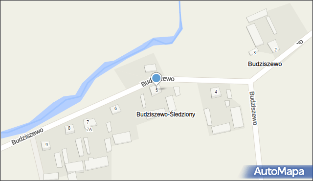 Budziszewo, Budziszewo, 5, mapa Budziszewo