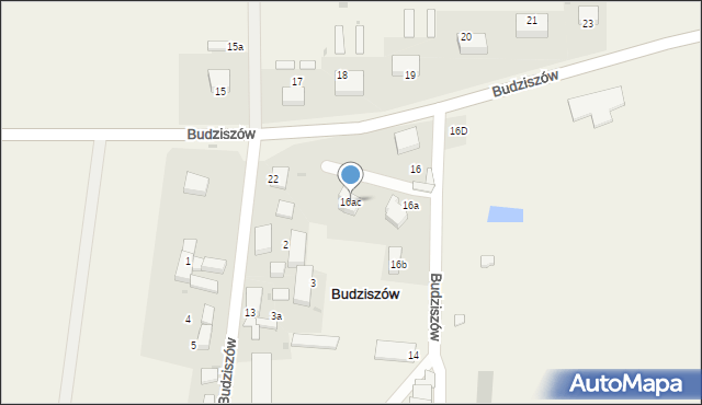 Budziszów, Budziszów, 16ac, mapa Budziszów