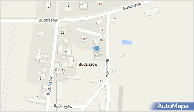 Budziszów, Budziszów, 16b, mapa Budziszów