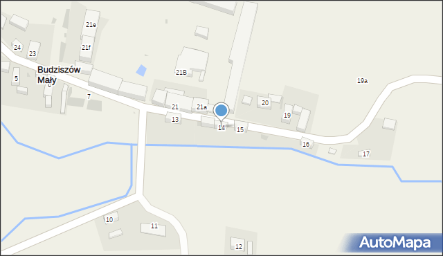 Budziszów Mały, Budziszów Mały, 14, mapa Budziszów Mały