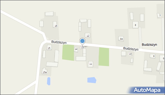 Budziszyn, Budziszyn, 13, mapa Budziszyn