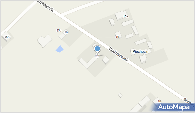 Budziszynek, Budziszynek, 17, mapa Budziszynek