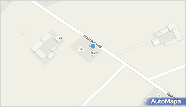 Budziszynek, Budziszynek, 18a, mapa Budziszynek