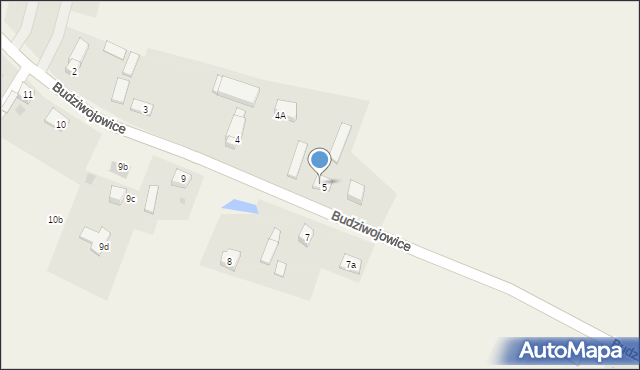 Budziwojowice, Budziwojowice, 6, mapa Budziwojowice