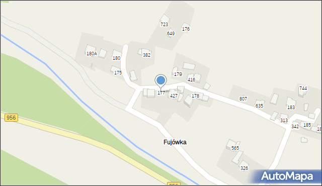 Budzów, Budzów, 177, mapa Budzów