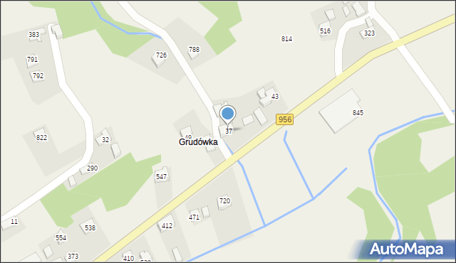 Budzów, Budzów, 37, mapa Budzów