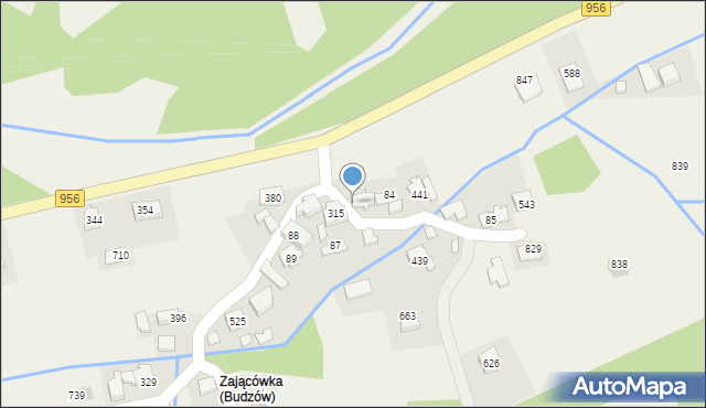 Budzów, Budzów, 82, mapa Budzów