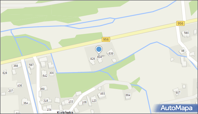 Budzów, Budzów, 824, mapa Budzów