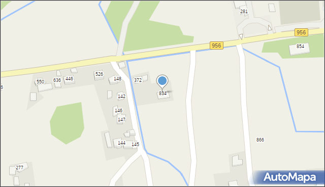 Budzów, Budzów, 834, mapa Budzów