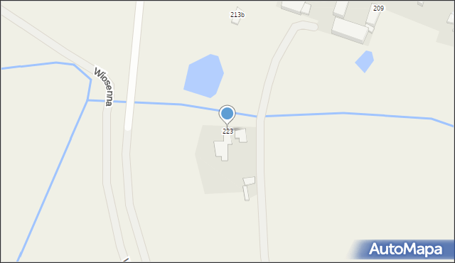 Budzów, Budzów, 223, mapa Budzów