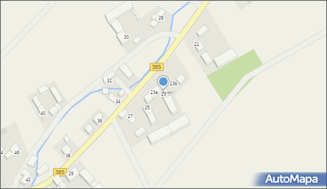 Budzów, Budzów, 23, mapa Budzów