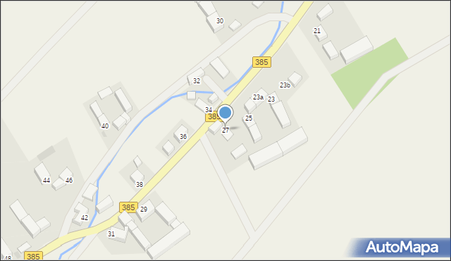 Budzów, Budzów, 27, mapa Budzów