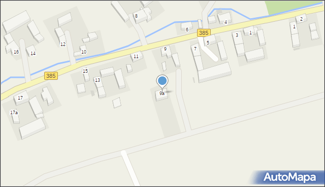 Budzów, Budzów, 9a, mapa Budzów