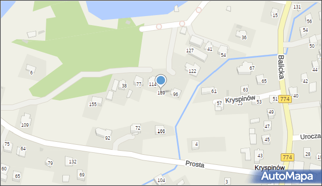 Budzyń, Budzyń, 189, mapa Budzyń