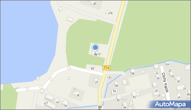 Budzyń, Budzyń, 58, mapa Budzyń