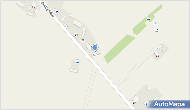 Budzyń, Budzyń, 53, mapa Budzyń