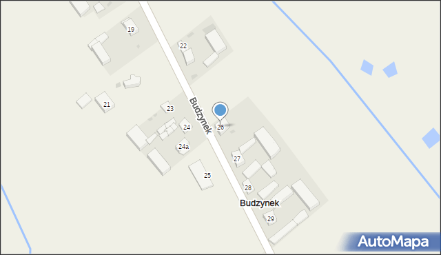 Budzynek, Budzynek, 26, mapa Budzynek