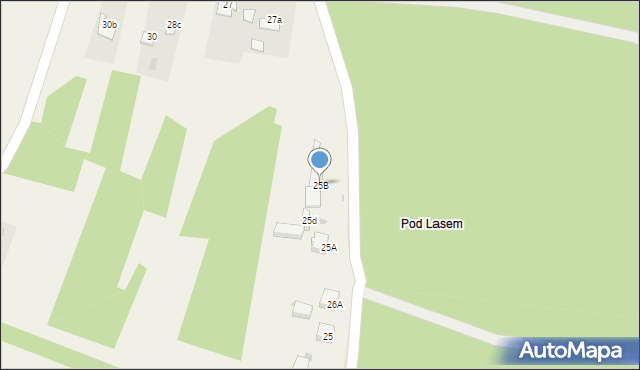 Bugaj, Bugaj, 25B, mapa Bugaj