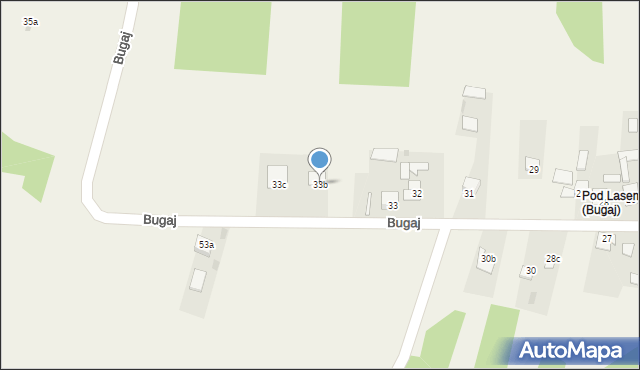 Bugaj, Bugaj, 33b, mapa Bugaj