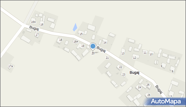 Bugaj, Bugaj, 20, mapa Bugaj