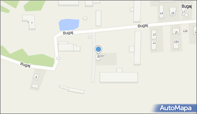 Bugaj, Bugaj, 10, mapa Bugaj