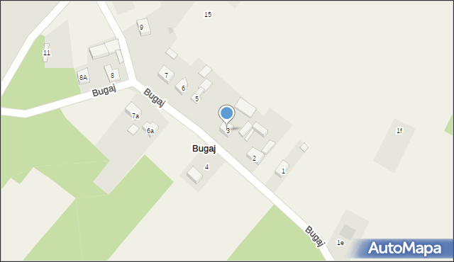 Bugaj, Bugaj, 3, mapa Bugaj