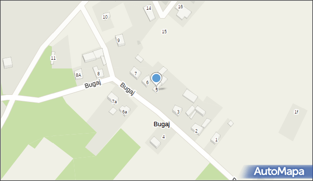 Bugaj, Bugaj, 5, mapa Bugaj
