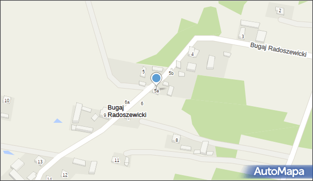 Bugaj Radoszewicki, Bugaj Radoszewicki, 5a, mapa Bugaj Radoszewicki