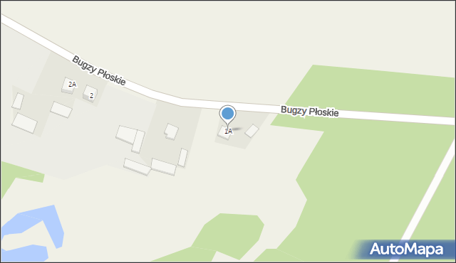 Bugzy Płoskie, Bugzy Płoskie, 1A, mapa Bugzy Płoskie
