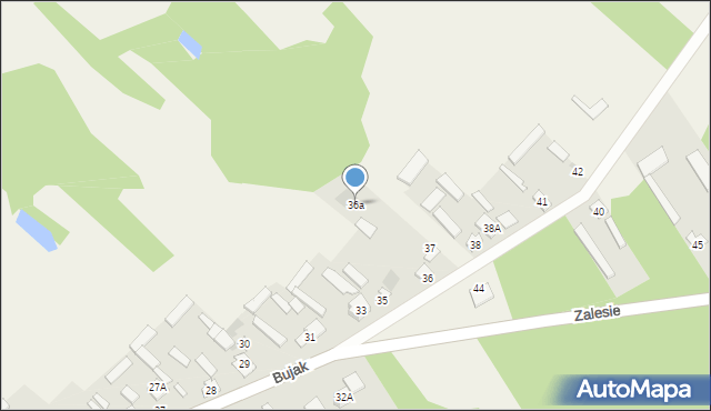 Bujak, Bujak, 36a, mapa Bujak