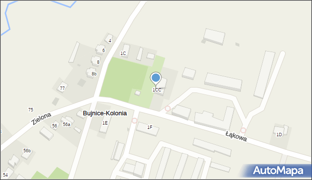 Bujnice, Bujnice, 1CC, mapa Bujnice