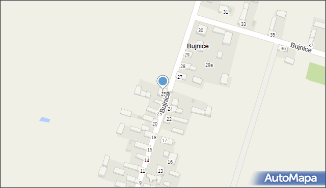 Bujnice, Bujnice, 25, mapa Bujnice