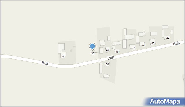 Buk, Buk, 50, mapa Buk
