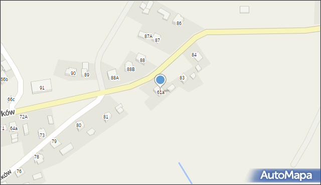 Buków, Buków, 61a, mapa Buków
