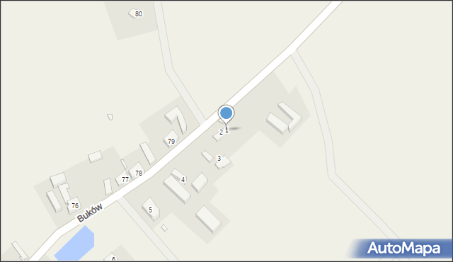 Buków, Buków, 1, mapa Buków