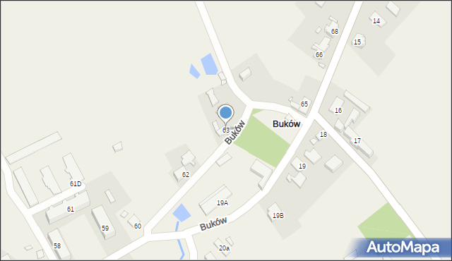 Buków, Buków, 63, mapa Buków