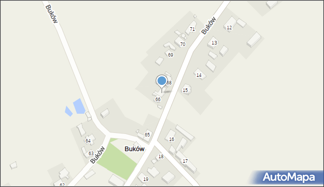 Buków, Buków, 67, mapa Buków