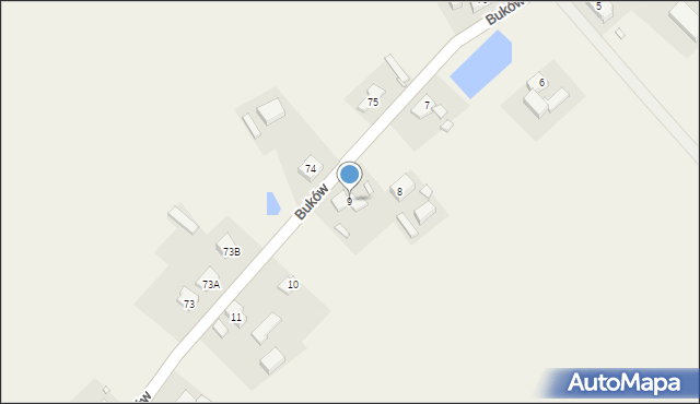 Buków, Buków, 9, mapa Buków