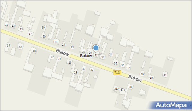 Buków, Buków, 31, mapa Buków