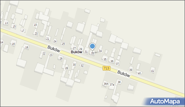 Buków, Buków, 33, mapa Buków